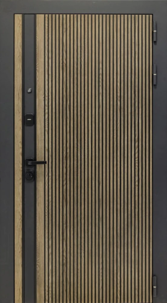 Входная дверь ДвериПРО Росна ФЛ-677 (10мм, Белый матовый) DPRO222151 внешняя сторона